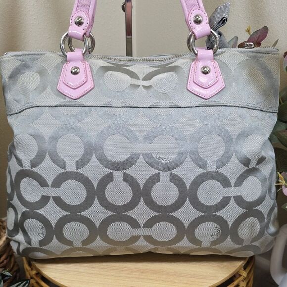 Coach Poppy Op Art Glam Tote - Picture 6 of 13